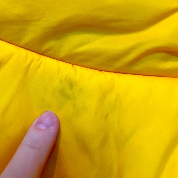 RARE Vintage 90s Y2K Jones New York Med Yellow insulated lightweight puffer coat - Picture 12 of 12